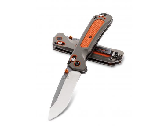 Нож Benchmade Grizzly Ridge, оранжево-серый