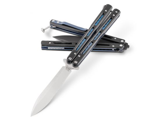 Нож Benchmade "Balisong 4" Morpho" Springltc