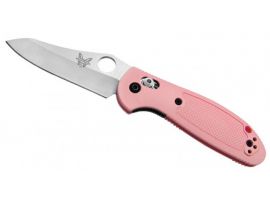 Нож Benchmade "Pardue Mini Grip" AXS Thumb Hole, розовый