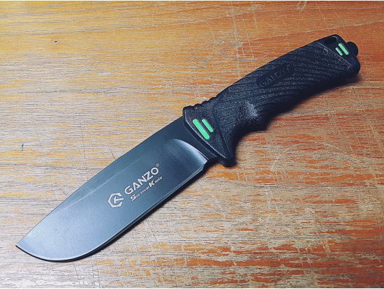 Нож нескладной Ganzo G8012-BK, чёрный 