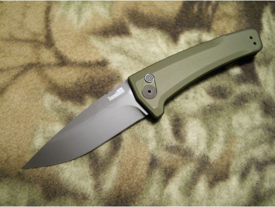 Нож KAI Kershaw Launch 3, оливковый