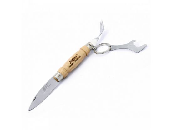 Нож MAM карманный, c вилкой и открывашкой, клинок 61 мм, №2023/1-С