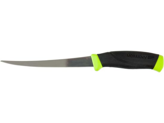 Нож Morakniv Fishing Comfort Fillet 155 разделочный филейный, нержавеющая сталь, прорезиненная рукоя