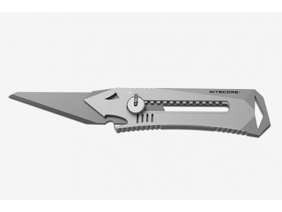 Нож титановый Nitecore NTK10 с выдвижным лезвием (115х29х7мм)
