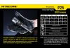 Фонарь Nitecore P25 SMILODON (Cree XM-L2 T6, 960 люмен, 8 режимов., 1x18650), черный