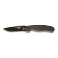 Нож Ontario RAT I Folder, прямая заточка, чёрный