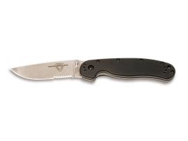 Нож Ontario RAT Folder - Satin, полусеррейтор 