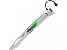 Нож Opinel №8 Outdoor, белый, зеленый