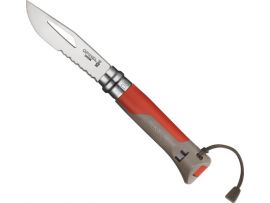 Нож Opinel №8 Outdoor, тёмно красный