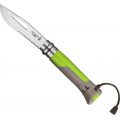 Нож Opinel №8 Outdoor, тёмно-зелёный