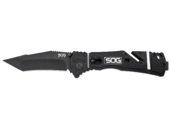 Нож SOG Trident Elite Tanto Black Blade,