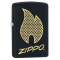 Зажигалка бензиновая Zippo 218 PF18 Zippo Script Logo Design