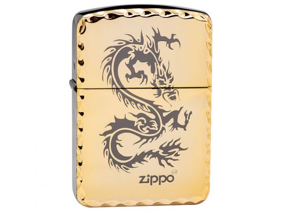 Зажигалка бензиновая Zippo Dragon Gold