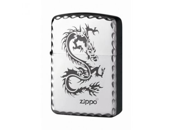 Зажигалка бензиновая Zippo Dragon Silver