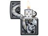 Зажигалка бензиновая Zippo 218 Skull Clock Design