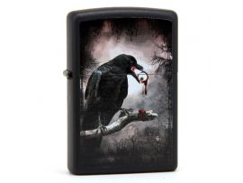Зажигалка бензиновая Zippo GOTH-RAVEN EYEBALL