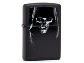 Зажигалка бензиновая Zippo 218 HOODED SKULL Зажигалка бензиновая Zippo 218 HOODED SKULL
