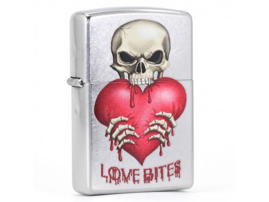 Зажигалка бензиновая Zippo 207 LOVE BITES