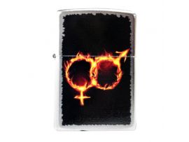 Зажигалка бензиновая Zippo 207 MAN WOMAN FIRE Зажигалка бензиновая Zippo 207 MAN WOMAN FIRE