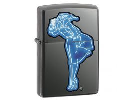 Зажигалка бензиновая Zippo MUSEUM COLLECTION WINDY BLACK ICE Зажигалка бензиновая Zippo MUSEUM COLLECTION WINDY BLACK ICE
