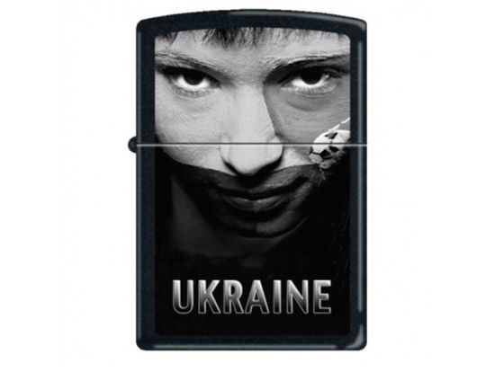 Зажигалка бензиновая Zippo UKRAINE SOCCER FACE SEPIA