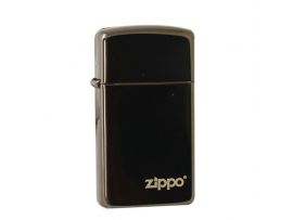 Зажигалка узкая бензиновая Zippo SLIM EBONY W/ZIPPO Зажигалка узкая бензиновая Zippo SLIM EBONY W/ZIPPO