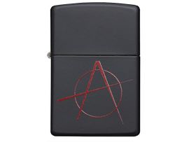 Зажигалка бензиновая Zippo 218 BLACK MATTE ANARCHY