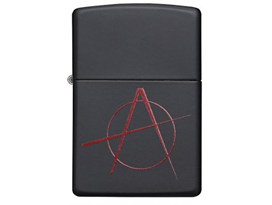 Зажигалка бензиновая Zippo 218 BLACK MATTE ANARCHY