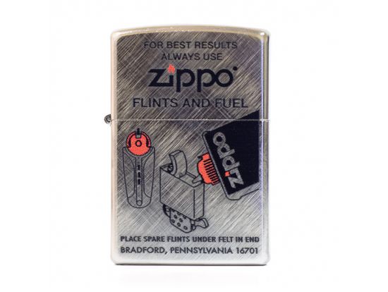 Зажигалка бензиновая Zippo 28182 flints and fuel