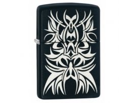 Зажигалка бензиновая Zippo Black and Chrome