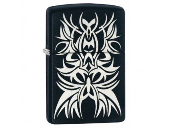 Зажигалка бензиновая Zippo Black and Chrome