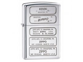 Зажигалка бензиновая Zippo Zippo Bottom Stamps
