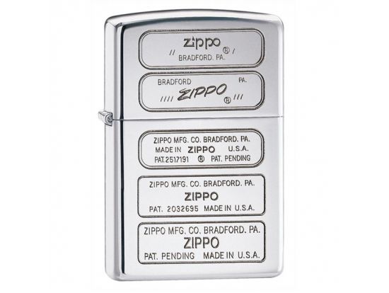 Зажигалка бензиновая Zippo Zippo Bottom Stamps