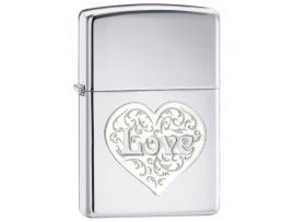 Зажигалка бензиновая Zippo 250 DL LOVE Зажигалка бензиновая Zippo 250 DL LOVE