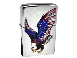 Зажигалка бензиновая Zippo  250 EAGLE FLAG