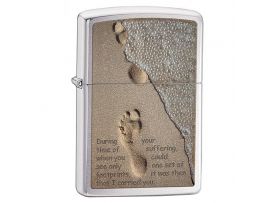 Зажигалка бензиновая Zippo FOOTPRINT IN SAND