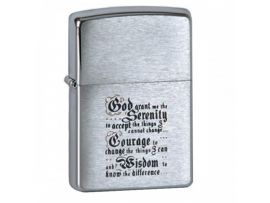 Зажигалка бензиновая Zippo гравировка (молитва)