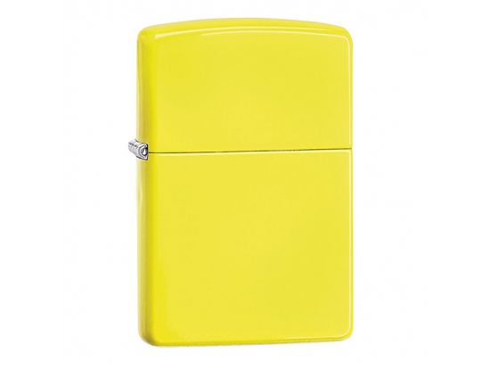 Зажигалка бензиновая Zippo  Reg Neon Yellow Lighter