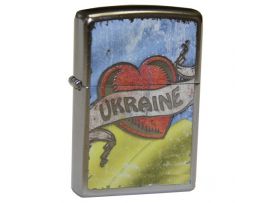 Зажигалка бензиновая Zippo UKRAINE LOVE