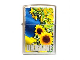 Зажигалка  бензиновая Zippo UKRAINE SUNFLOWER FIELD