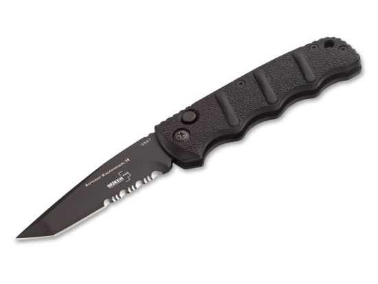 Нож Boker Plus AKS-74 Tanto Black Blade, полусеррейтор