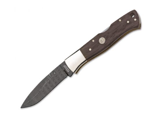 Нож Boker "Damast+Mooreiche" Клинок 8,2 см. Скл.