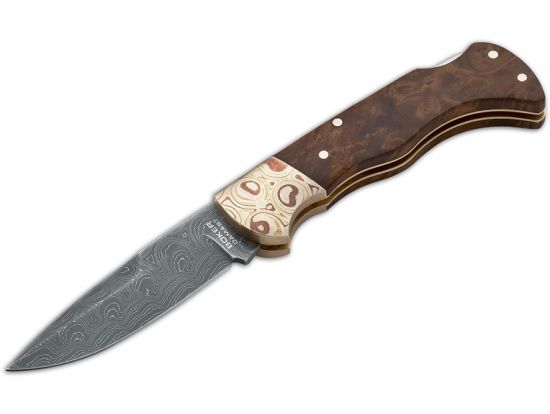 Нож Boker Mokume Damast Imbuia (дамаск)