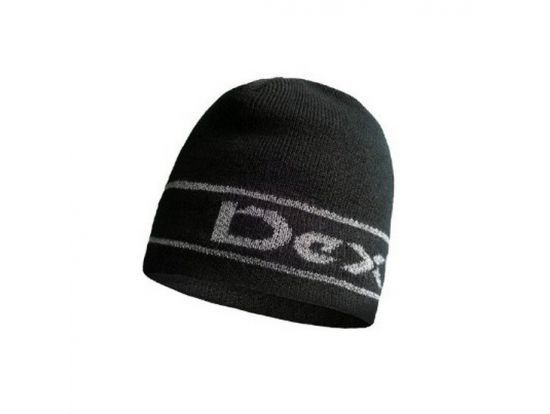 Шапка водонепроницаемая Dexshell Beanie Reflective Logo, DH373BLK черная з лого, L/XL 58-60 см