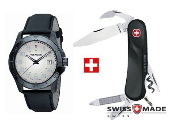 Набор часы Alpine и нож Wenger Evolution ST 10.814