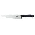 Кухонный нож Victorinox Fibrox Carving 19 см волн. с черн. ручкой