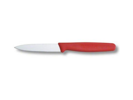 Кухонный нож Victorinox Paring 10 см с крас. ручкой