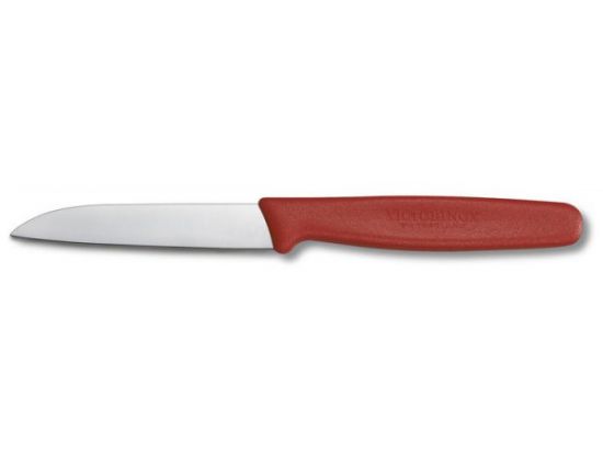 Кухонный нож Victorinox Paring 8 см прям. с крас. ручкой