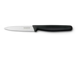 Кухонный нож Victorinox Paring 8 см волнистый с черной ручкой