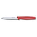 Кухонный нож Victorinox Paring лезо 10 см волнистый з красн. Ручкой